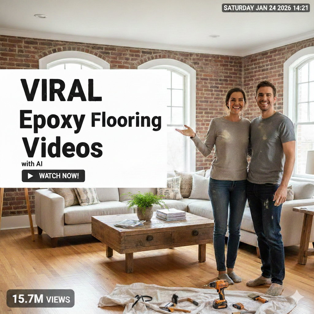 How to Create Viral Epoxy Flooring Videos with AI
